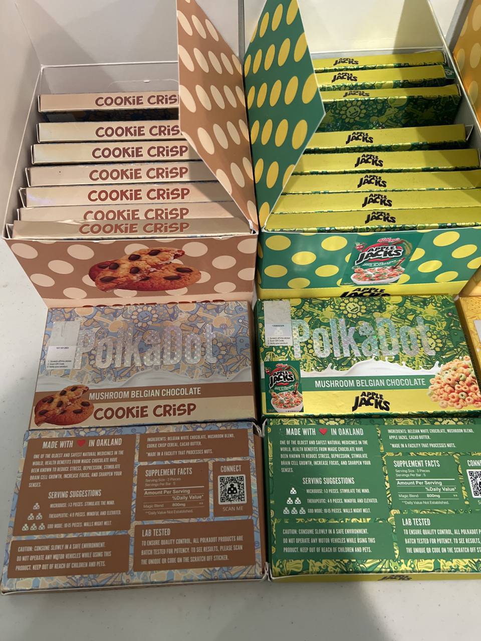 POLKA DOT MAGIC MUSHROOM CHOCOLATE BARS ONLINE - 15 PACKS